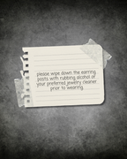 Alien Earrings (Black & Silver)