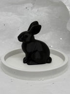 Fat Bunny Jewelry Holder (Black/White) | 3D Printed Decor