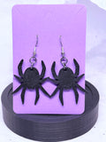 Black Spiders | 3D Printed Earrings