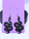 Black Snakes | 3D Printed Earrings