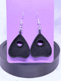 Galaxy Black Planchettes | 3D Printed Earrings