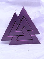 Black & Pink Valknut | 3D Printed Decor