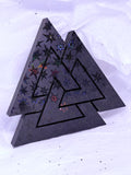 Black & Gold Valknut | 3D Printed Decor