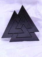 Black & Gold Valknut | 3D Printed Decor