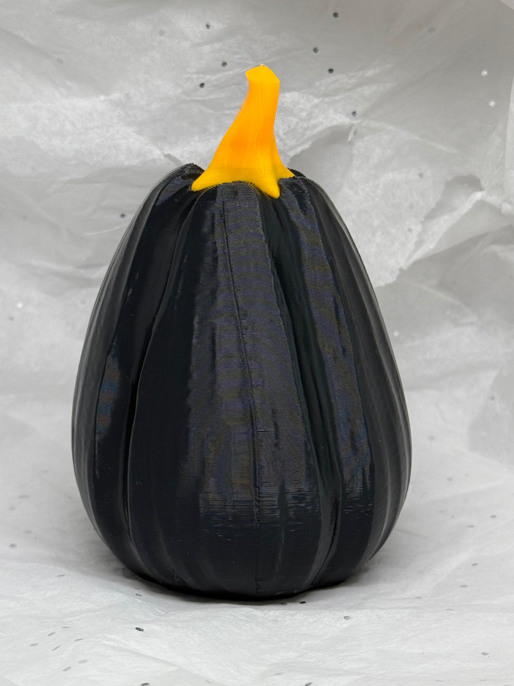 Black & Orange Jack o'Lantern | 3D Printed Decor