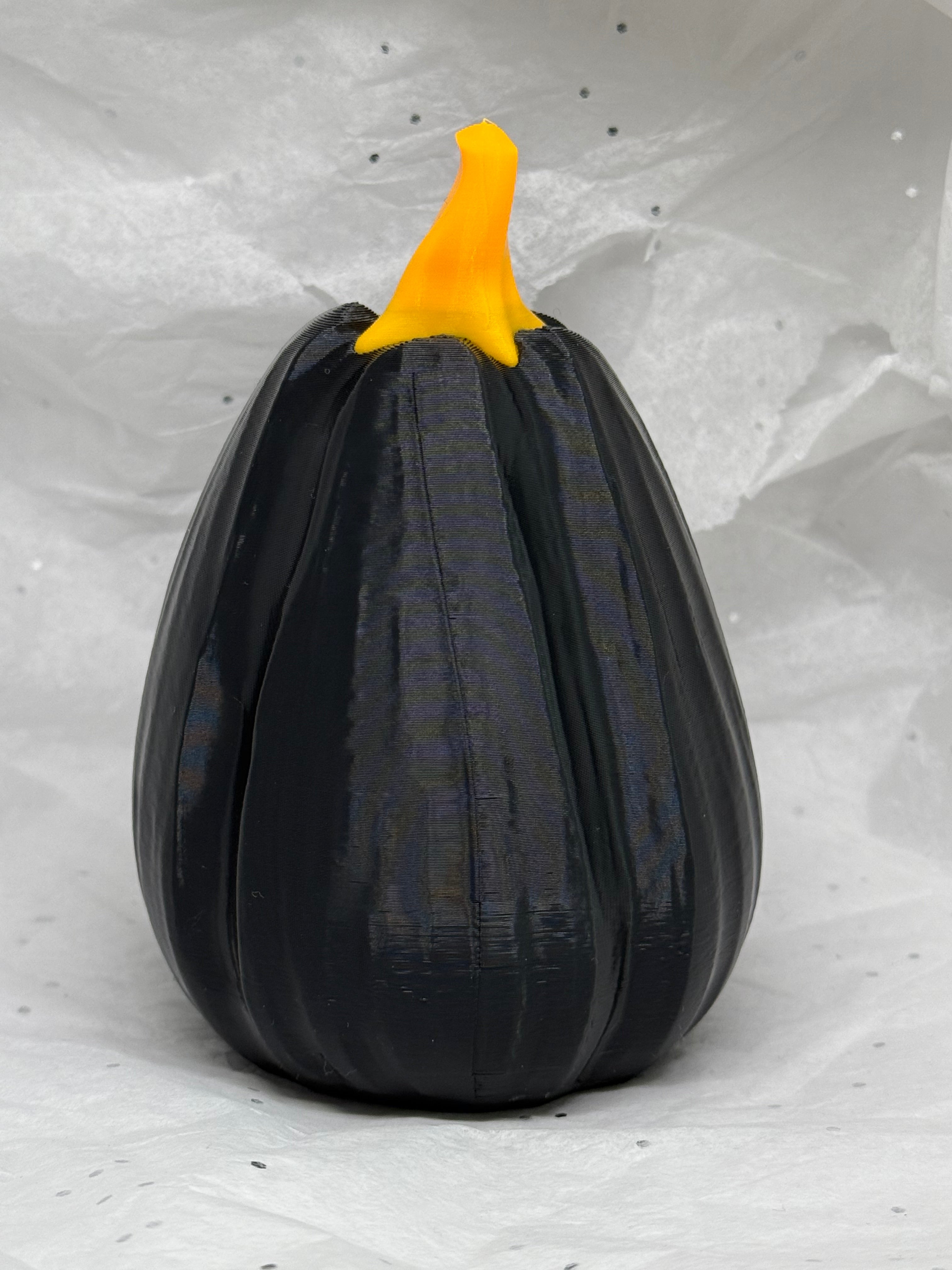 Black & Orange Jack o'Lantern | 3D Printed Decor