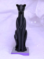 Black & Green/Purple Cat | 3D Printed Decor
