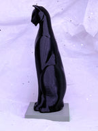 Black & Green/Purple Cat | 3D Printed Decor
