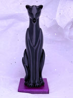 Black & Purple Cat | 3D Printed Decor
