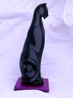 Black & Purple Cat | 3D Printed Decor
