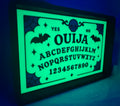 Black & Glowing Green Ouija Board Tray | 3D Printed Decor