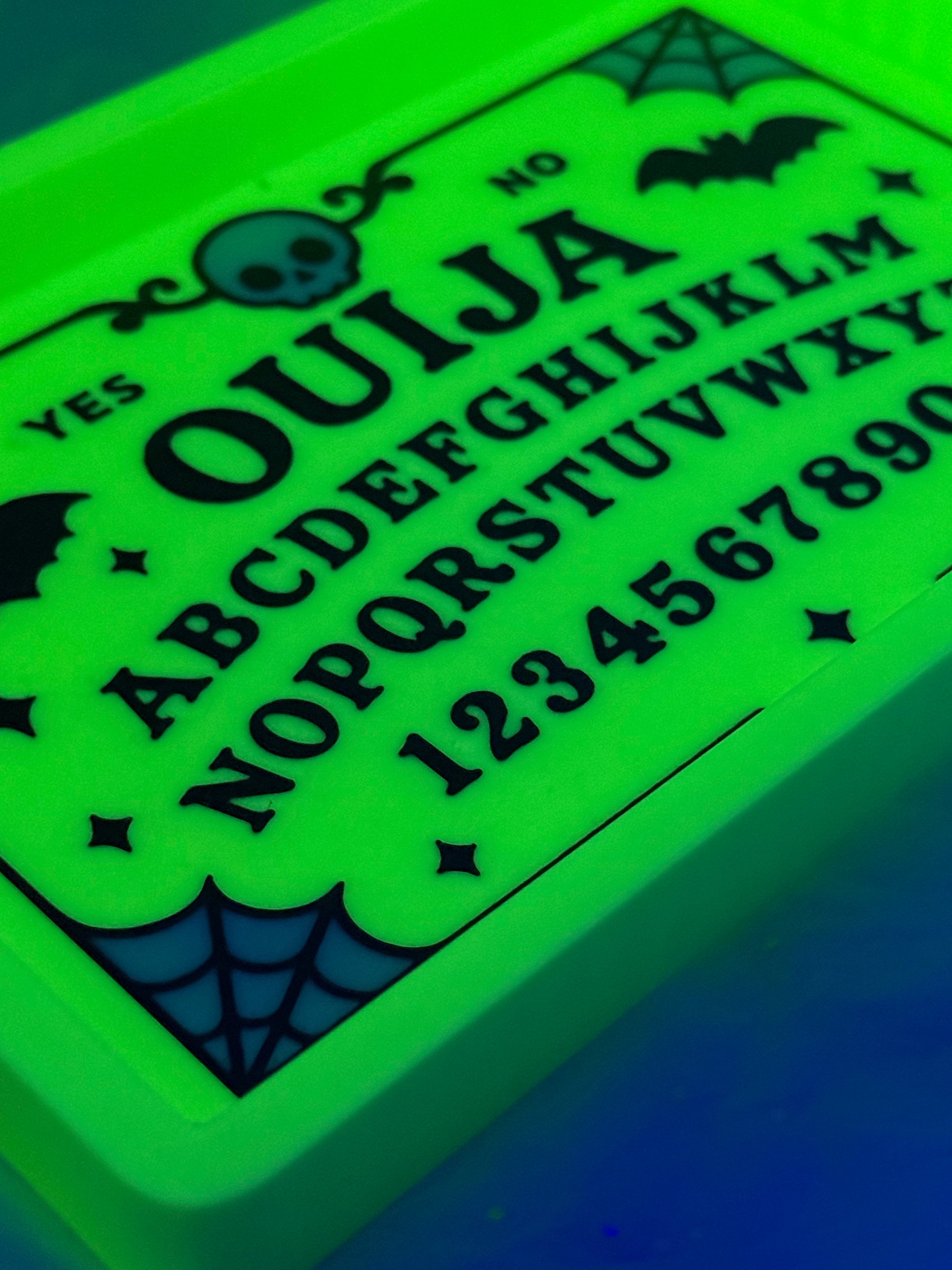 Glowing Green Ouija Board Tray | 3D Printed Decor