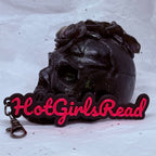 Hot Girls Read (Silky Magenta & Black) | 3D Printed Keychain