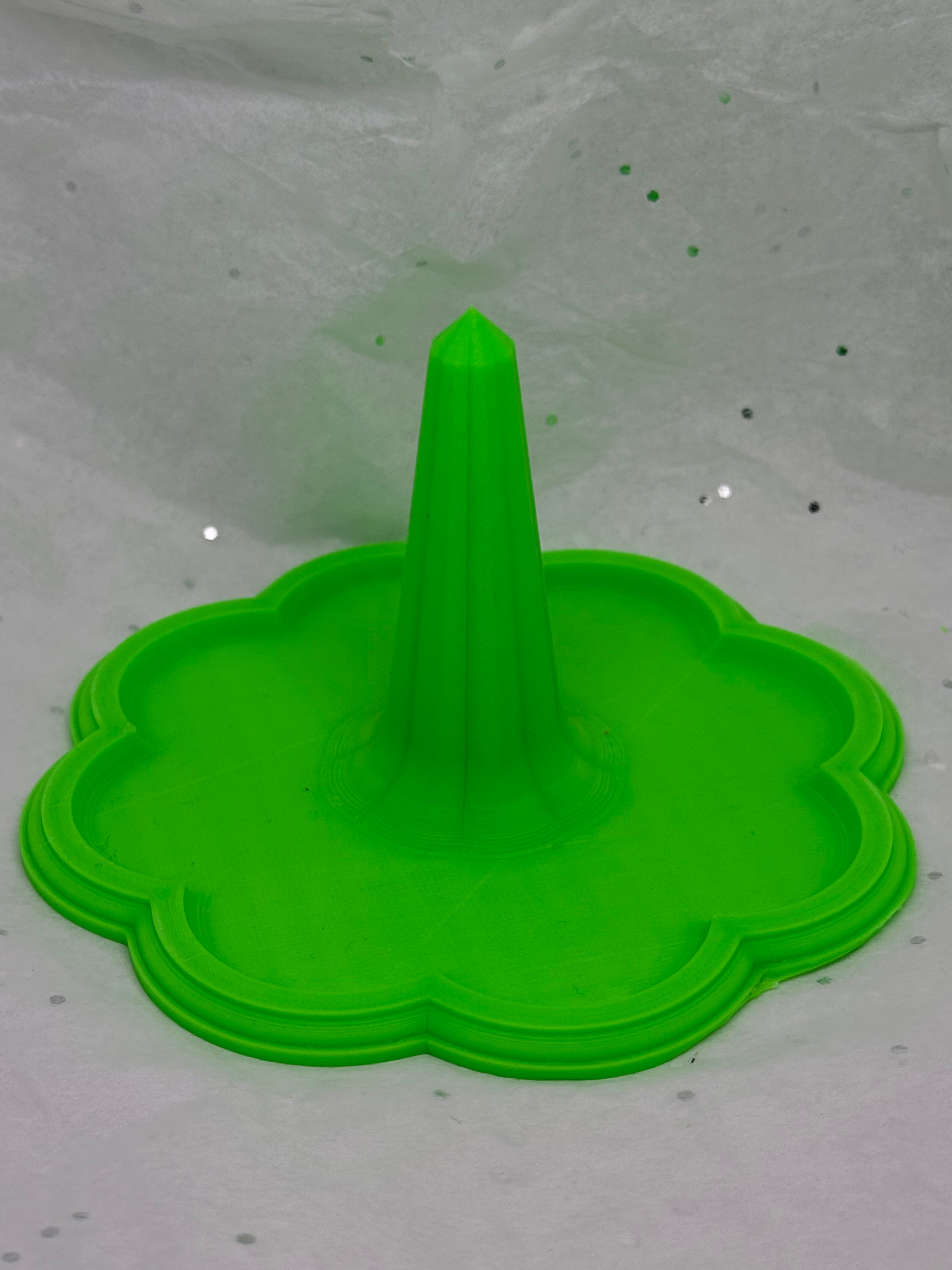 Jewelry Holder (Glowing Green) | 3D Printed Decor