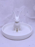 Skinny Bunny Jewelry Holder (White) | 3D Printed Decor