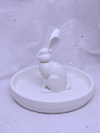 Skinny Bunny Jewelry Holder (White) | 3D Printed Decor