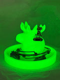Moose Jewelry Holder (Glowing Green) | 3D Printed Decor