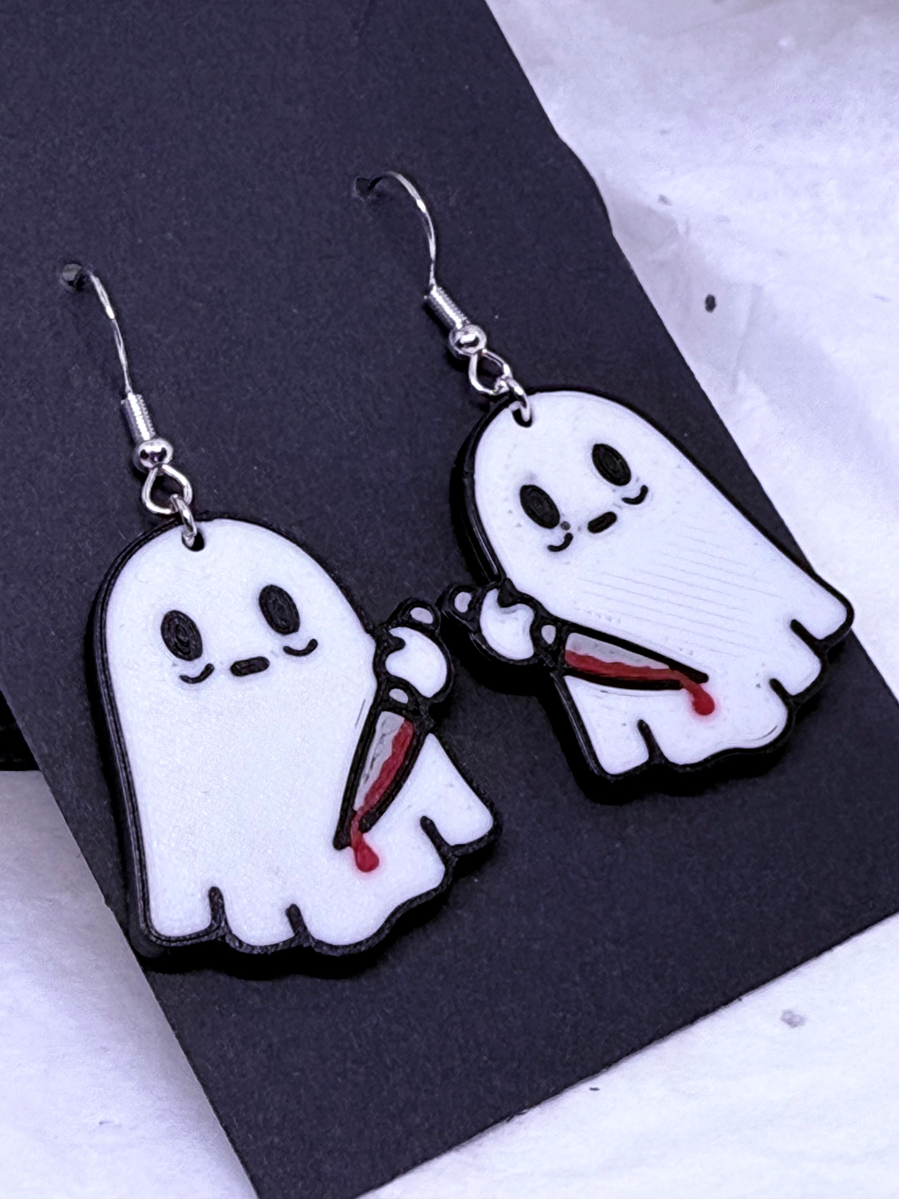 Killer Ghosts | 3D Printed Earrings