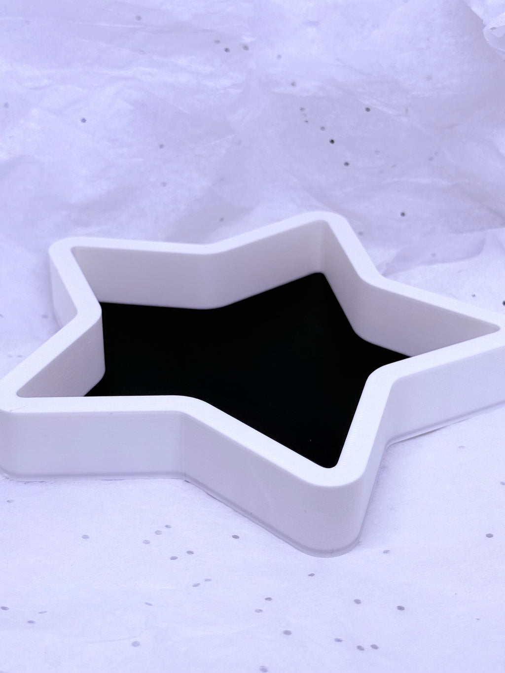 Star Tray (Black & White) | 3D Printed Decor