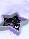 Star Tray (Black & Purple/Green) | 3D Printed Decor