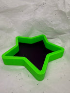 Star Tray (Black & Glowing Green) | 3D Printed Decor