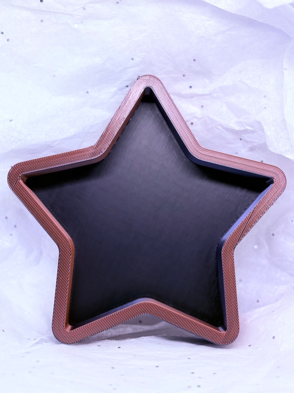 Star Tray (Black/Orange & Black) | 3D Printed Decor