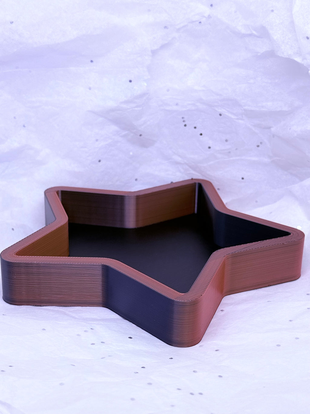 Star Tray (Black/Orange & Black) | 3D Printed Decor