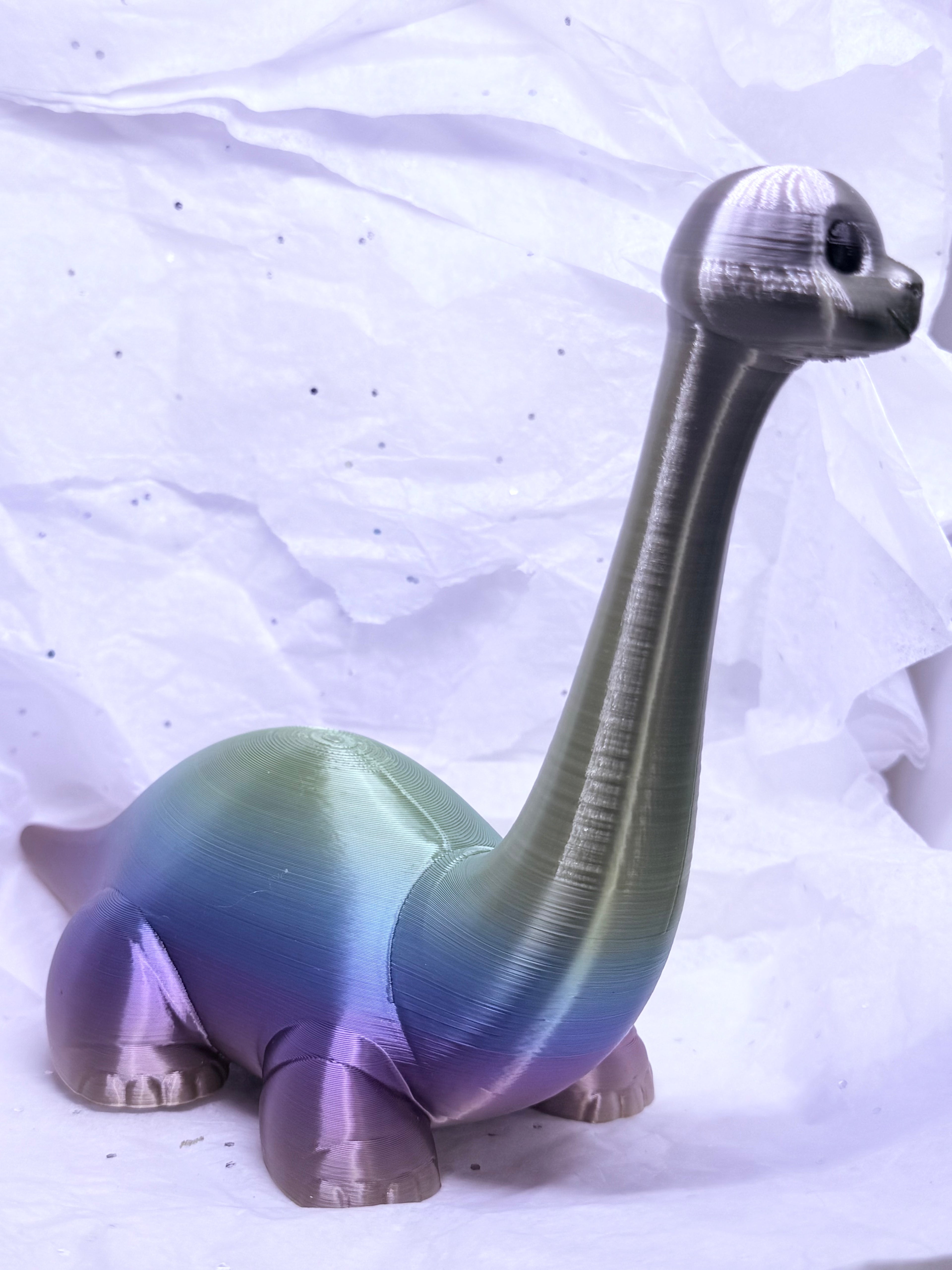 Dinosaur (Soft Rainbow) | 3D Printed Decor
