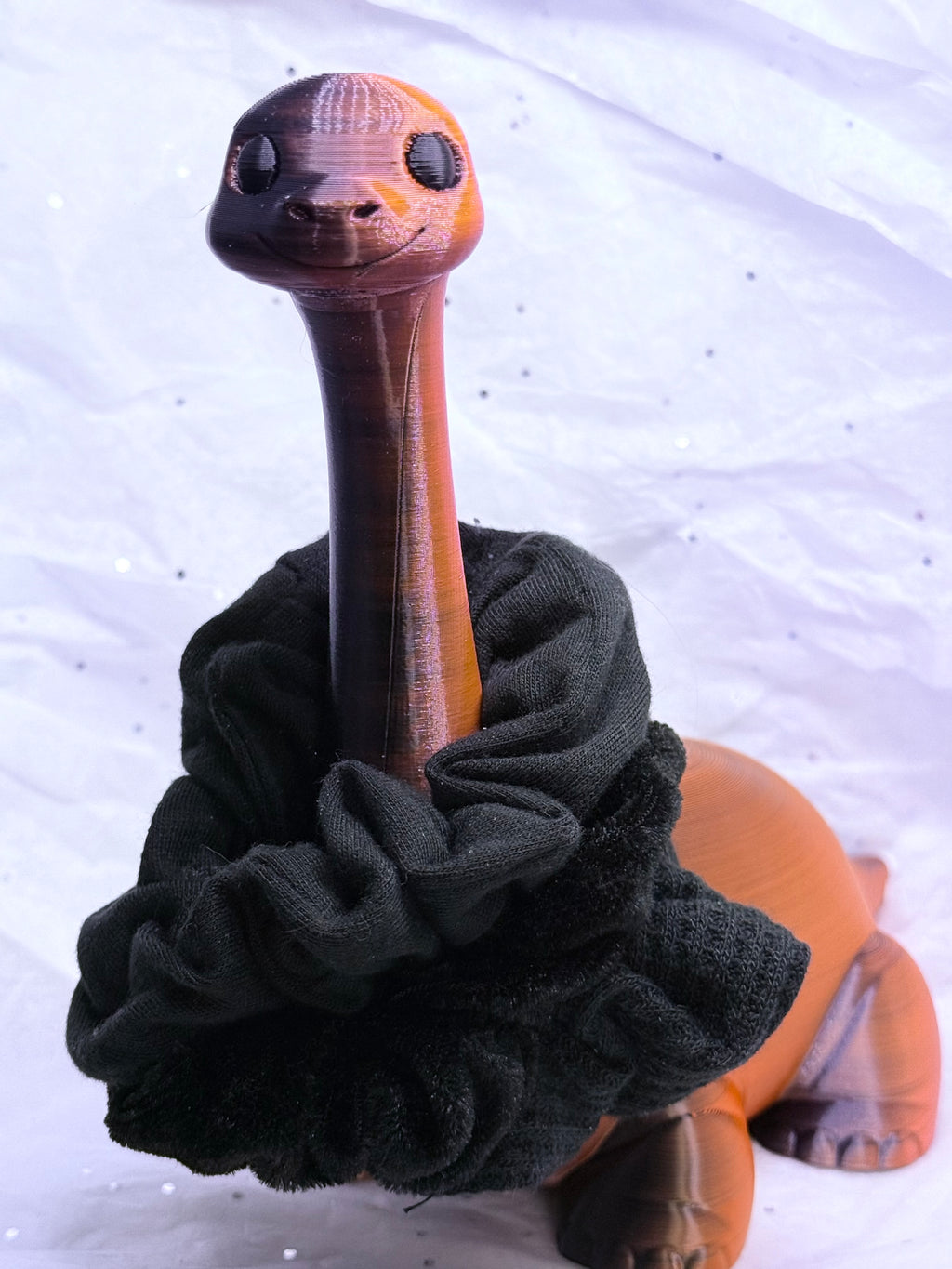Dinosaur (Black/Orange) | 3D Printed Decor