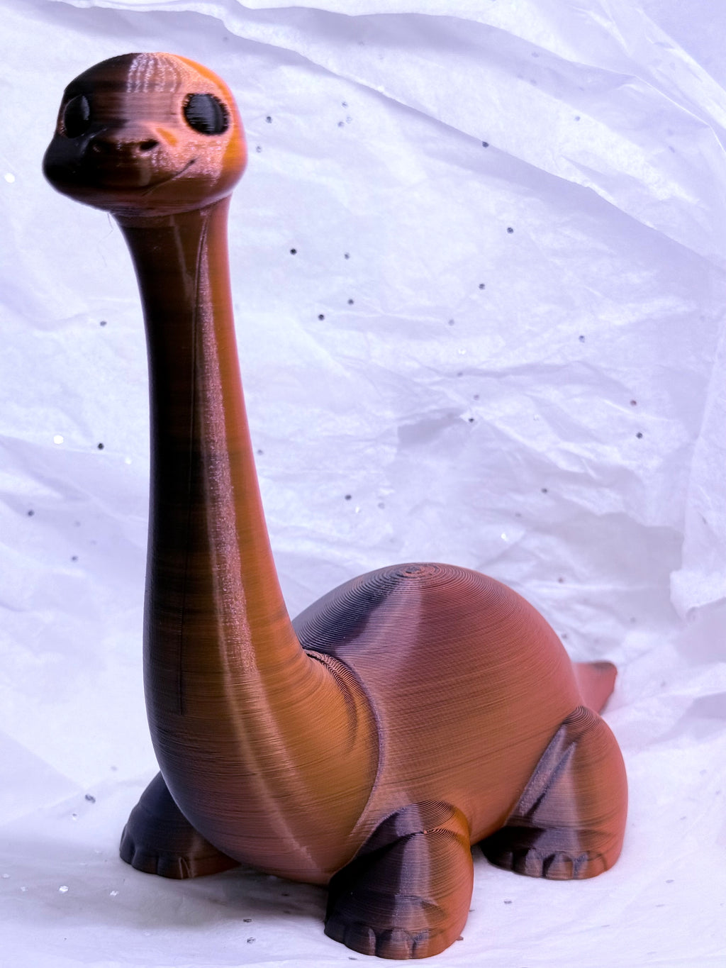 Dinosaur (Black/Orange) | 3D Printed Decor