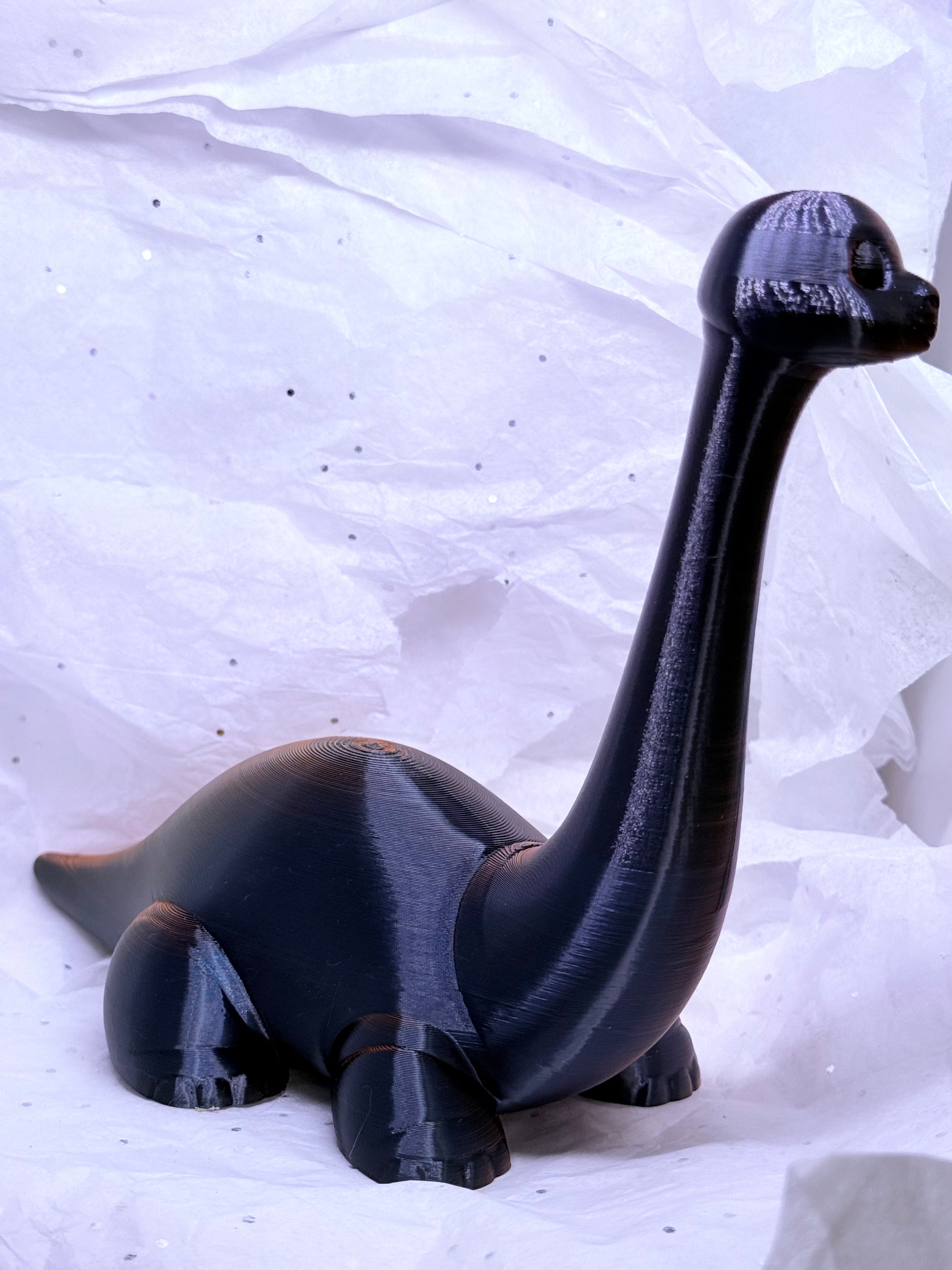 Dinosaur (Black/Orange) | 3D Printed Decor