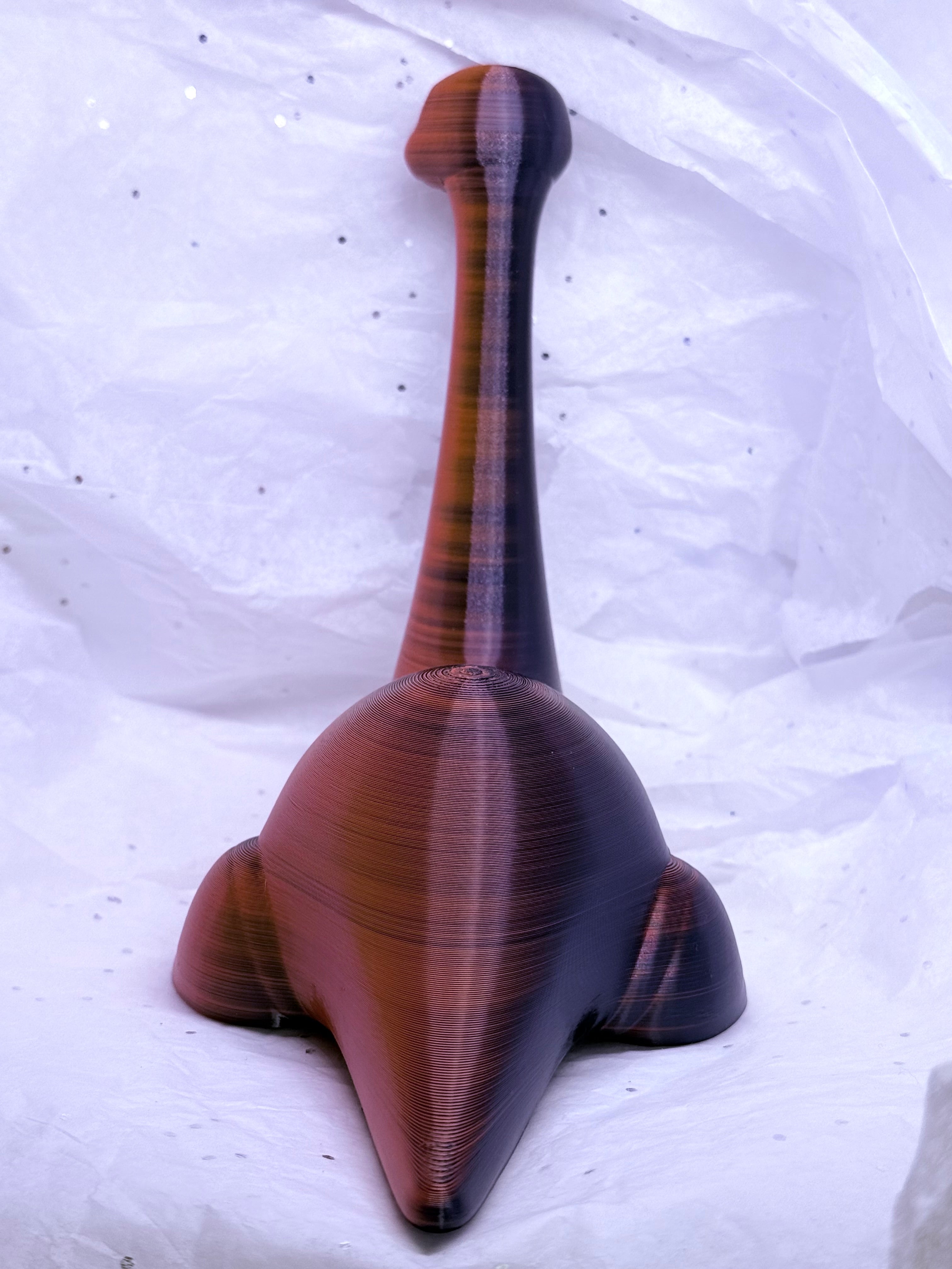 Dinosaur (Black/Orange) | 3D Printed Decor