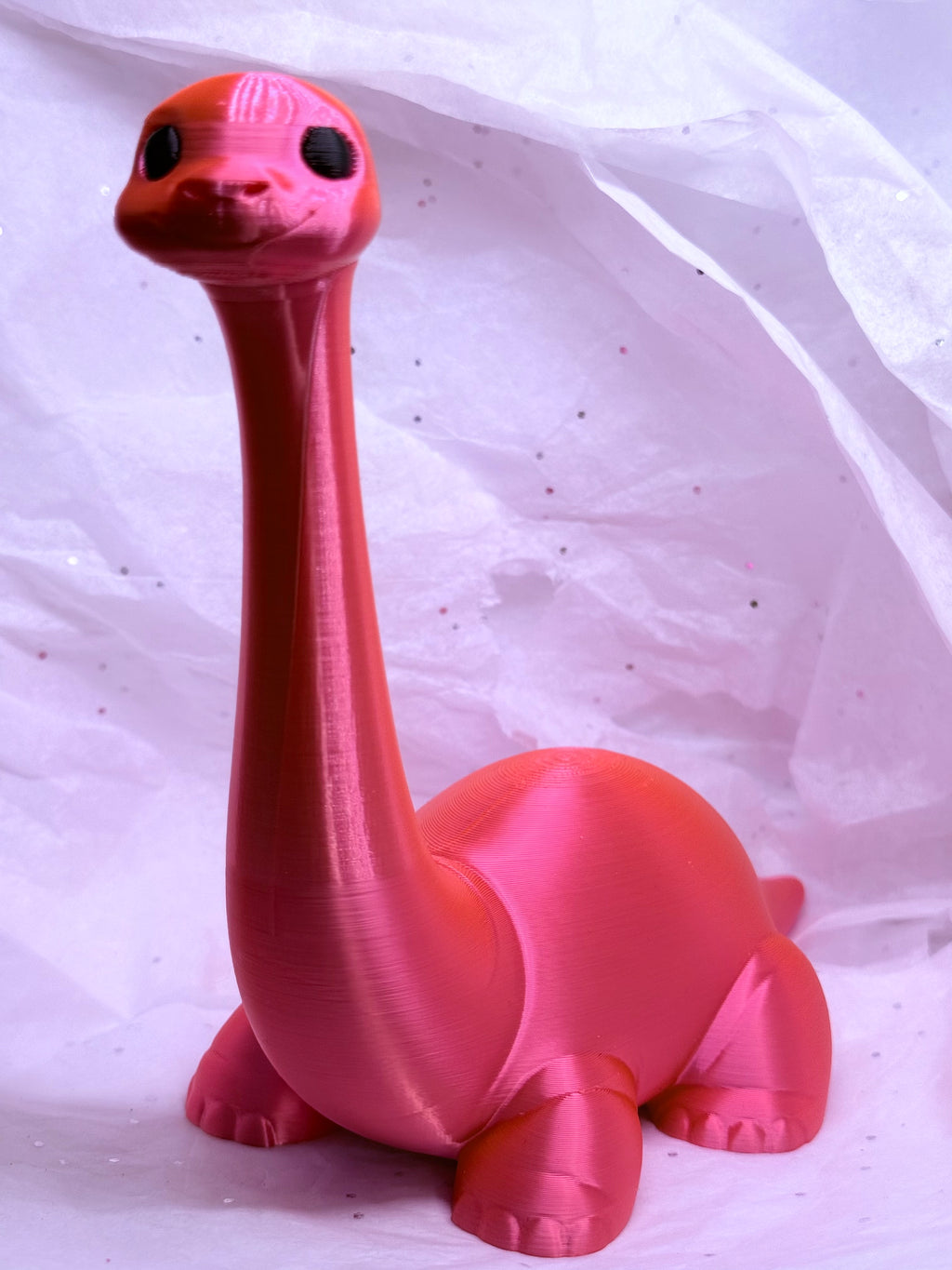 Dinosaur (Silky Magenta) | 3D Printed Decor