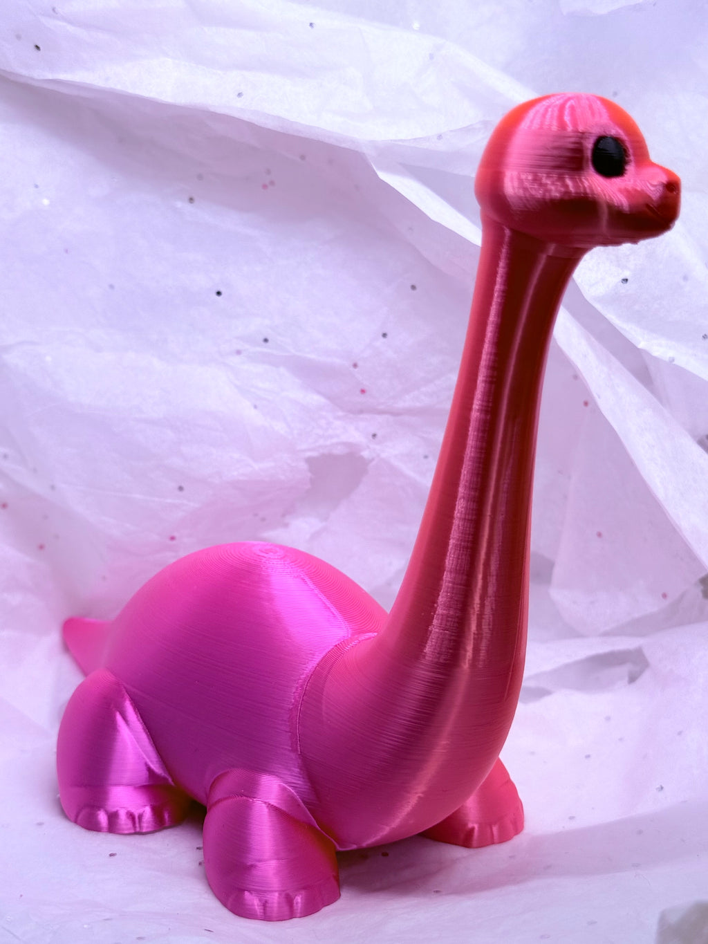 Dinosaur (Silky Magenta) | 3D Printed Decor