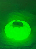 Brain Tea Light Holder (Glowing Green) | 3D Printed Decor