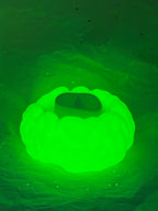Brain Tea Light Holder (Glowing Green) | 3D Printed Decor