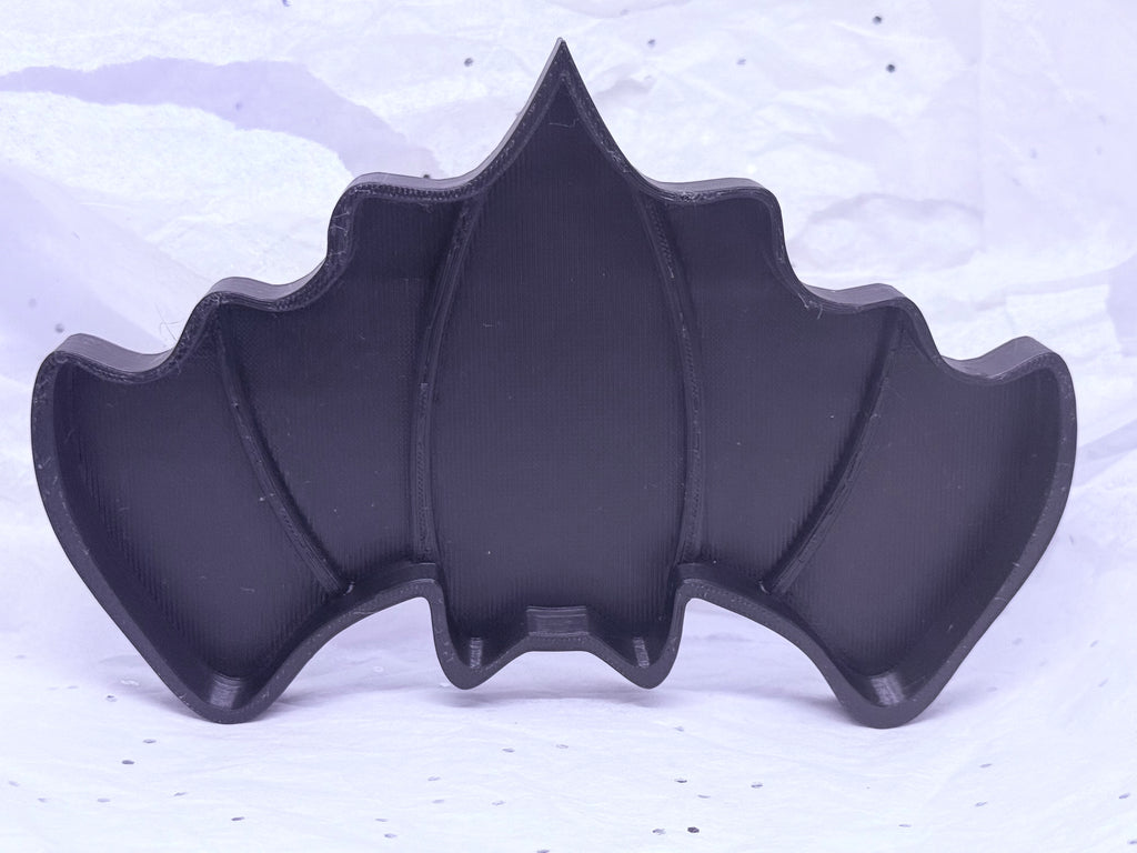 Bat Tray (Black) | 3D Printed Decor