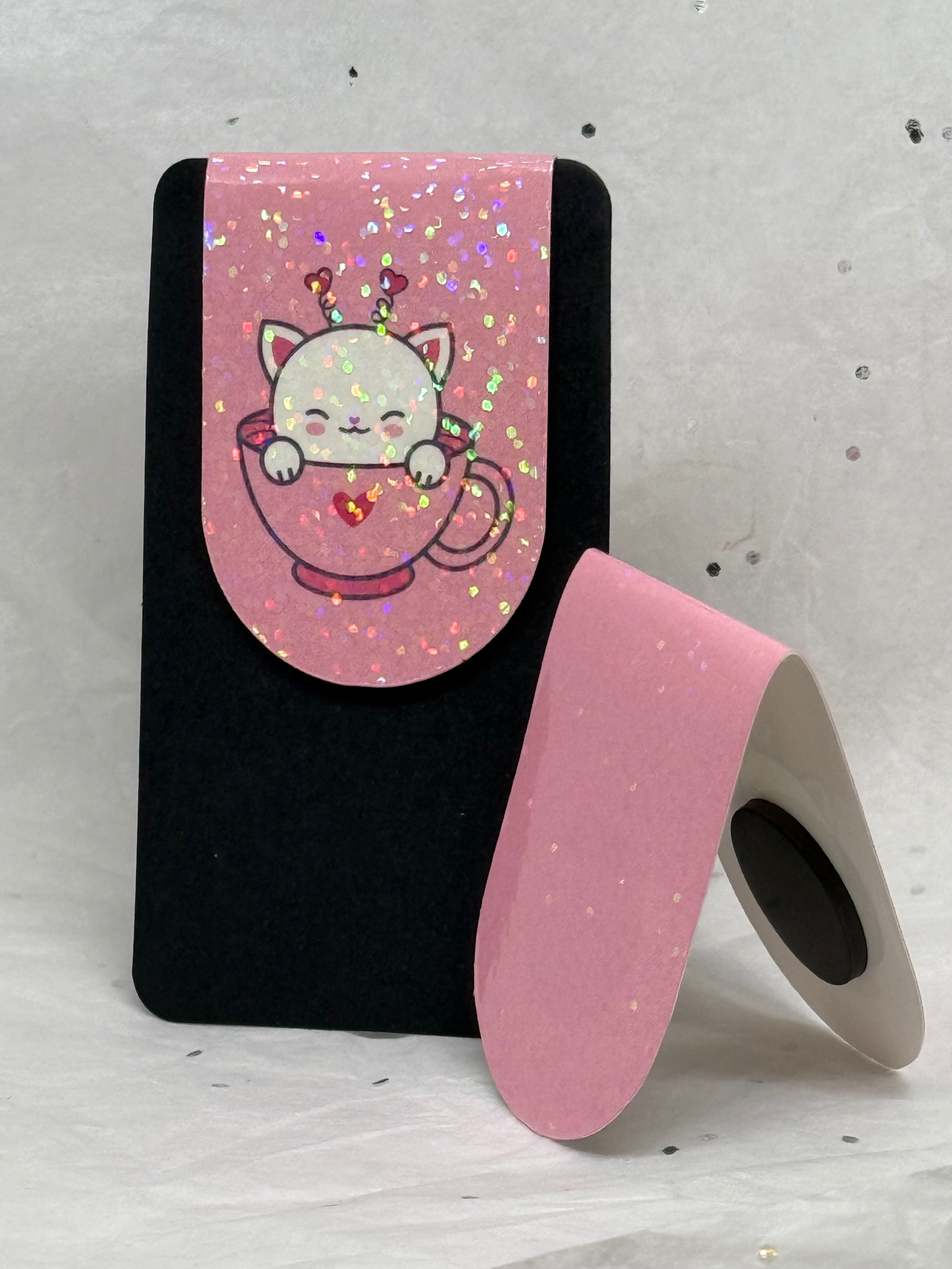 Cat in Teacup Bookmark