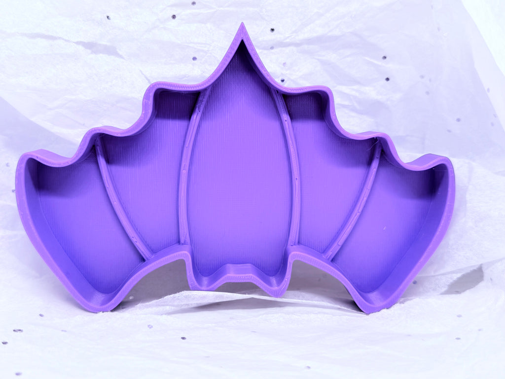 Bat Tray (Purple) | 3D Printed Decor
