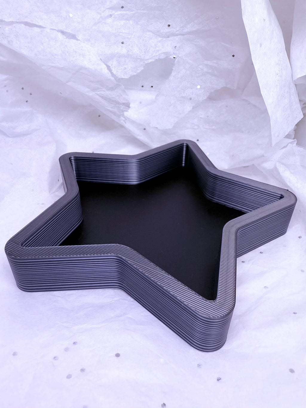Star Tray (Black & Grey/Black) | 3D Printed Decor