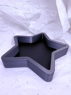Star Tray (Black & Grey/Black) | 3D Printed Decor