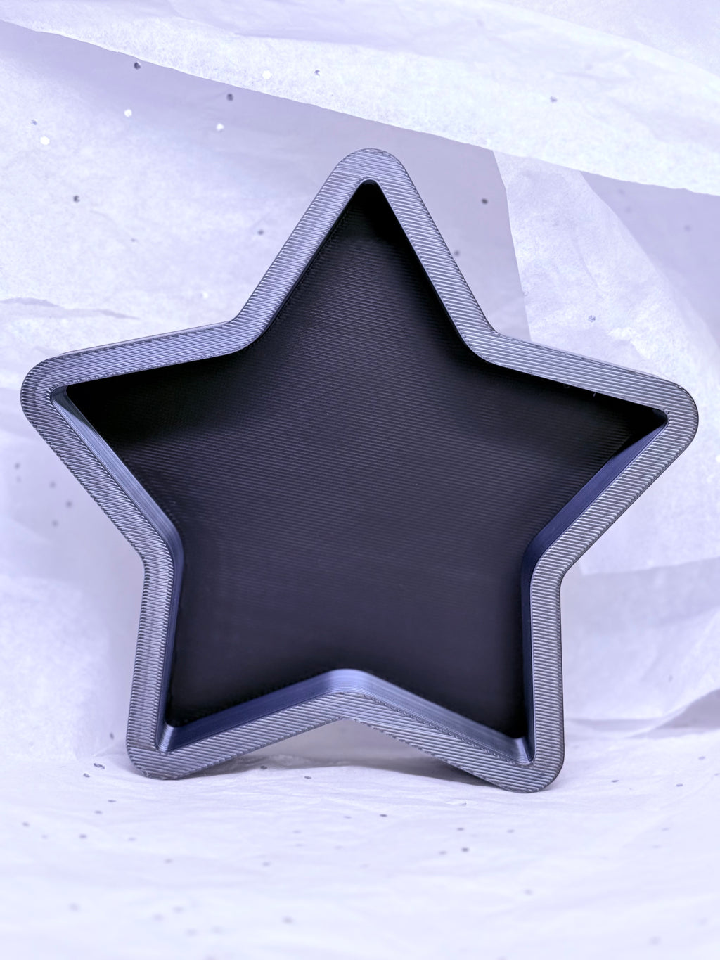Star Tray (Black & Grey/Black) | 3D Printed Decor