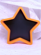 Star Tray (Black & Orange) | 3D Printed Decor