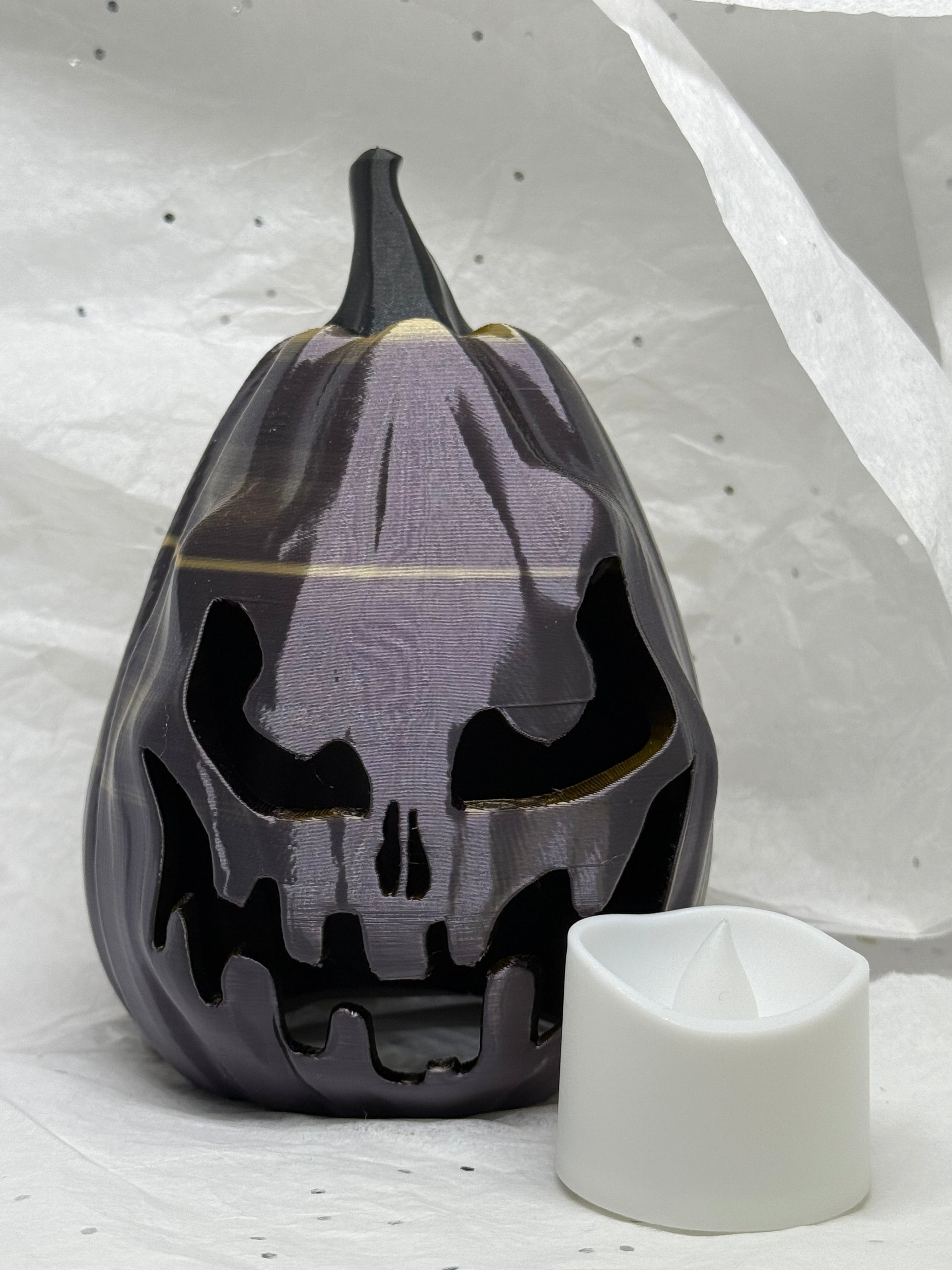 Jack o'Lantern (Brown/Gold) | 3D Printed Decor