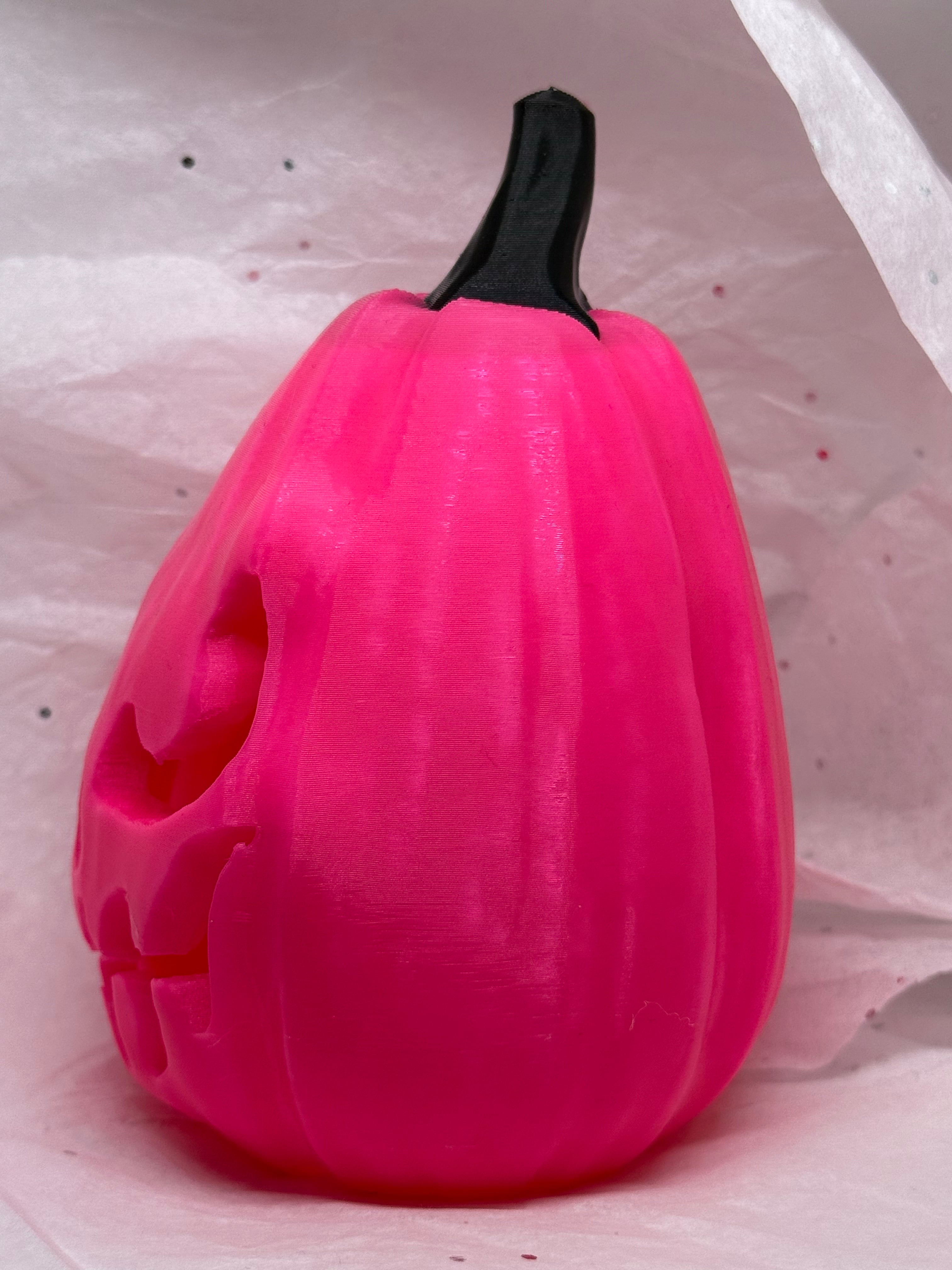 Jack o'Lantern (Hot Pink) | 3D Printed Decor