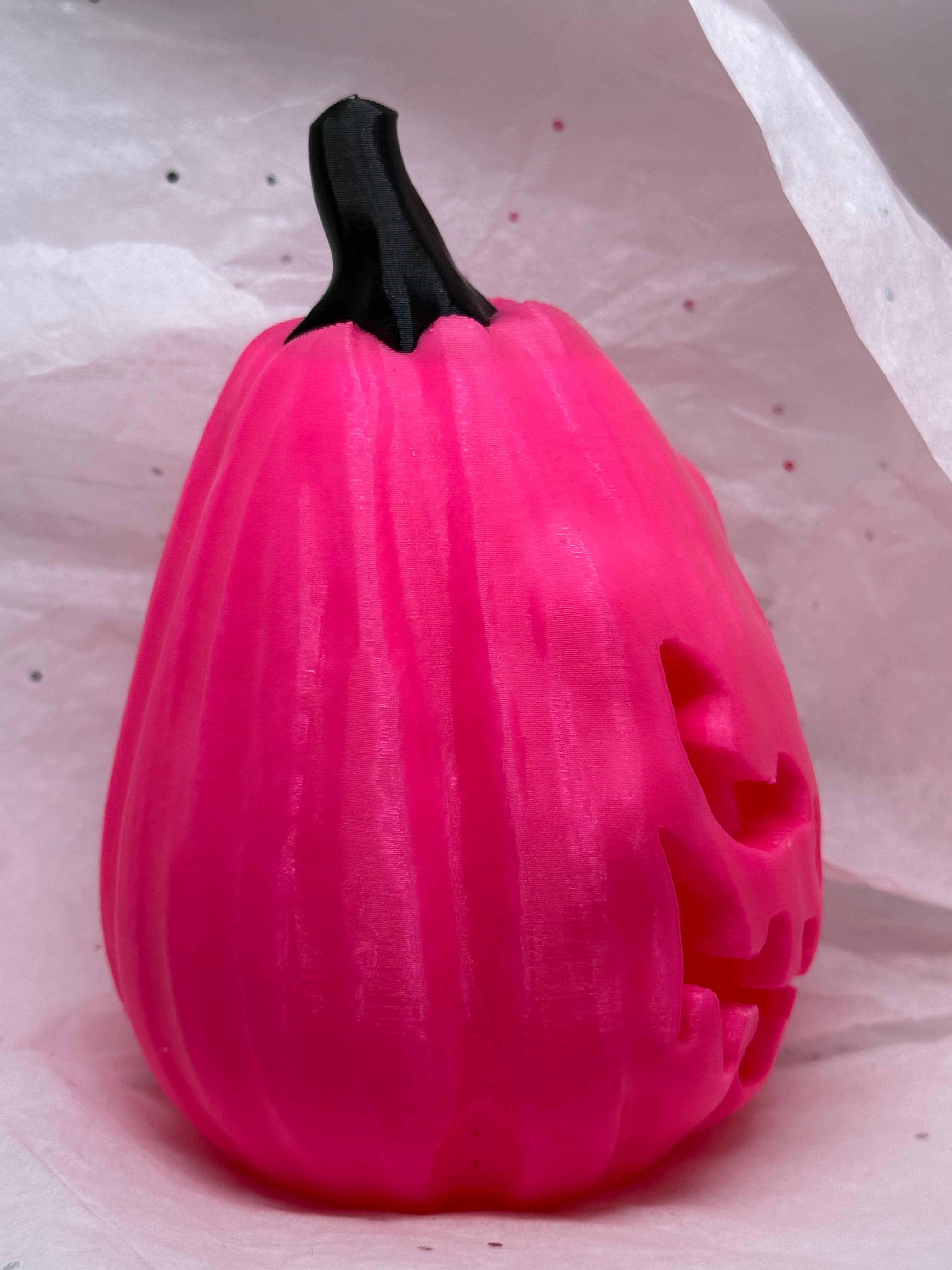 Jack o'Lantern (Hot Pink) | 3D Printed Decor