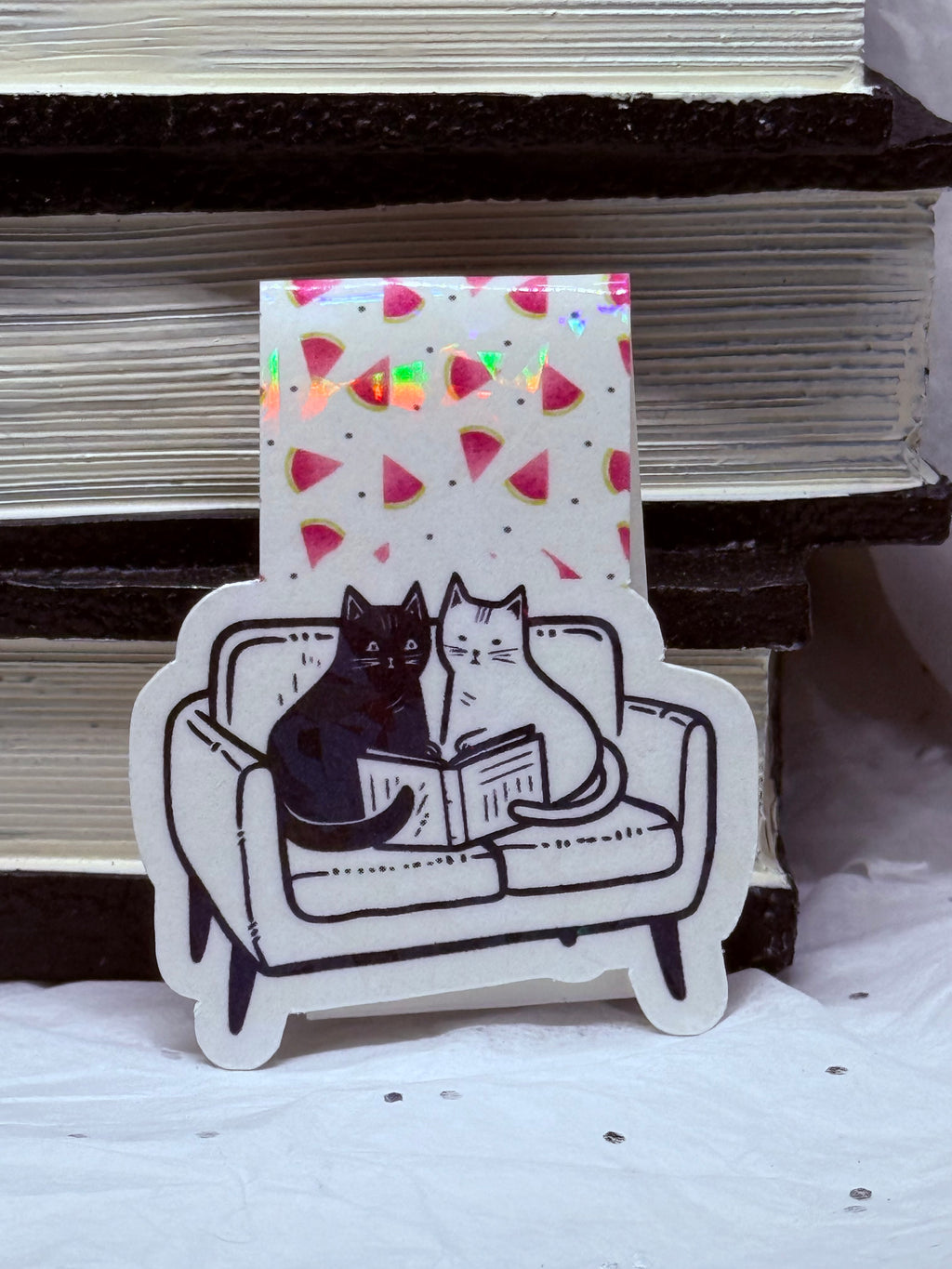 Couch Cats (Watermelons) | Magnetic Bookmark