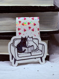 Couch Cats (Watermelons) | Magnetic Bookmark