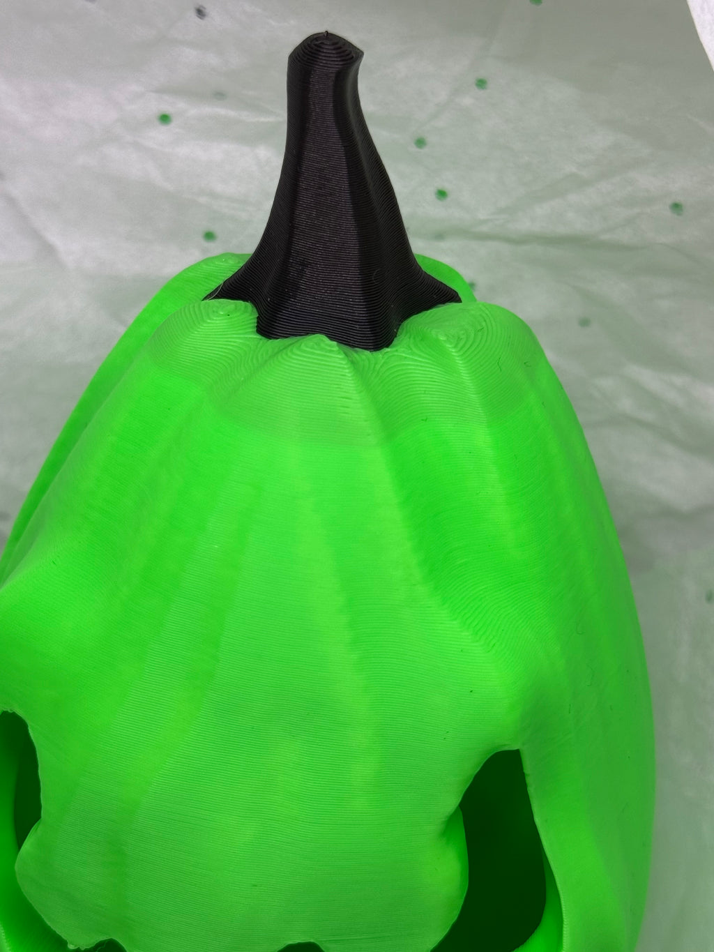 Jack o'Lantern (Lime Green) | 3D Printed Decor
