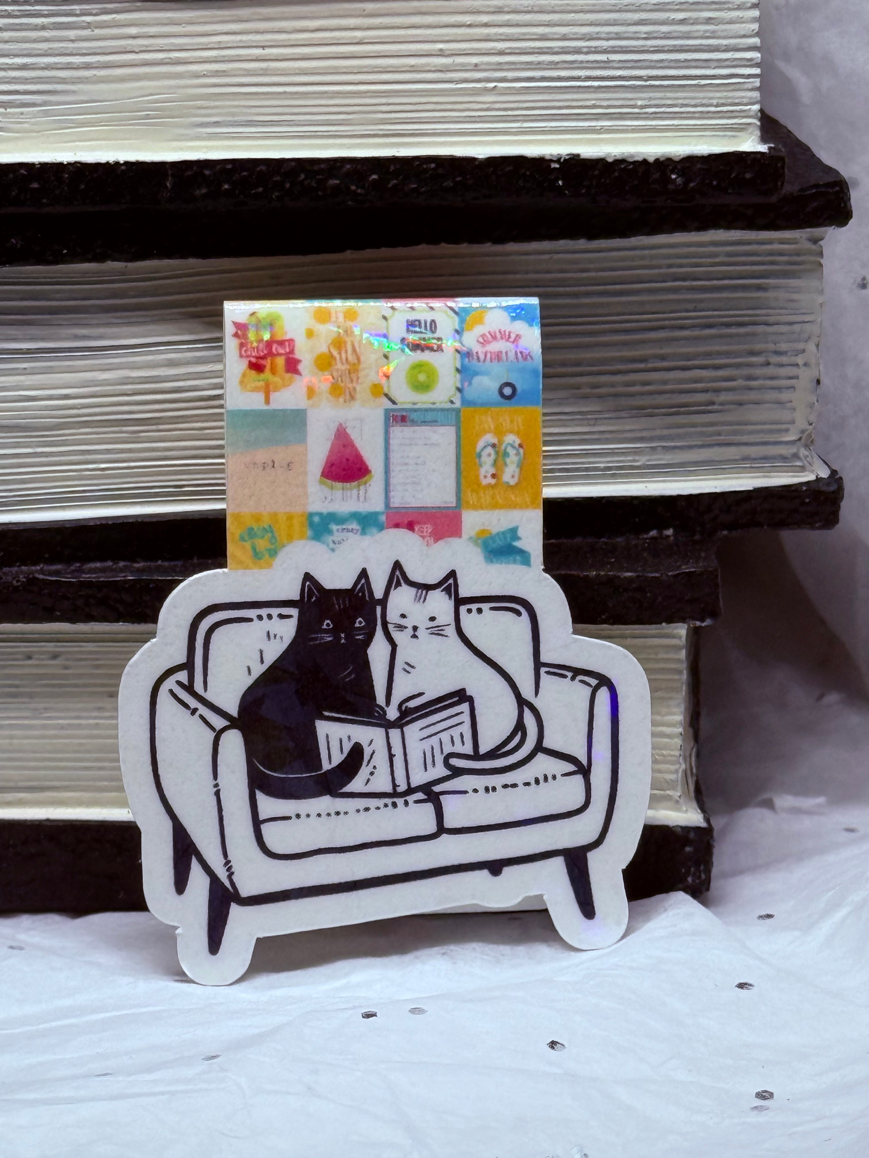 Couch Cats Bookmark (Collage)